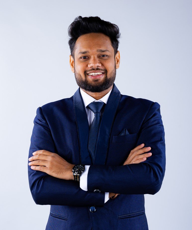 Naman Nandurkar, Founder and CEO of Octmi, in a professional founder portrait