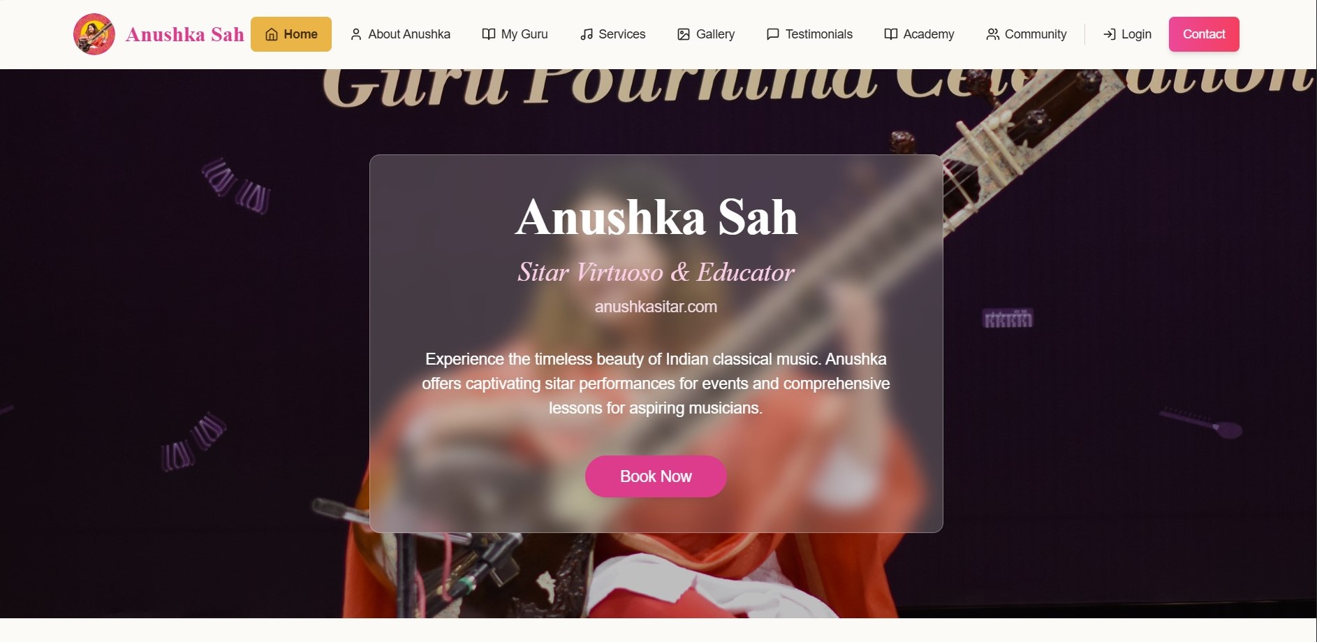 Anushka Sitar Website